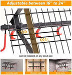 PLKOW Garage Wall Shelving with Bike Hooks, Adjustable Storage Rack - Image 4