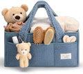 PeraBella Baby Diaper Caddy Organizer with Handle, Boy & Girl Shower Gift Basket, Portable Diaper Storage Basket Bin for Wipes, Newborn Baby Essentials Registry Search Must Haves, Car Caddy Organizer by PeraBella