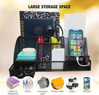 Mesh Desk Organizer Set Office Accessories - Desk Organization with multiple compartments for Desk Supplies, Desk Storage Organizer, Desktop Organizer with drawers, Desk Organizers and Accessories - Image 4