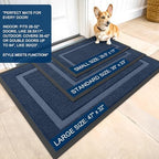 OLANLY Front Door Mat Outside 35x23, All-Season Heavy-Duty Rubber Doormat - Image 2