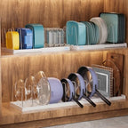 seasky 2-Pack Expandable Pots Pans Lid Organizer Under Cabinet 24 Dividers by Seasky