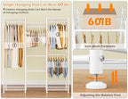 HOMIDEC Wardrobe Closet, 4 Hanging Spaces Portable Clothes Rack - Image 4