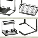 Under Sink Organizer and Storage, Slide Out Cabinet Organizer, Pull Out Sink Shelf for Kitchen Bathroom Laundry, 2 Pack Black - Image 6