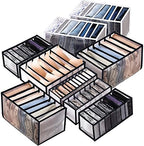 9 Pack Wardrobe Clothes Organizer for Drawers, Underwear Storage Organizer by ULENDIS