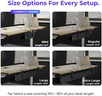 Ascrono Original Under Desk Cable Management Tray, Black, 14.1" - Image 4