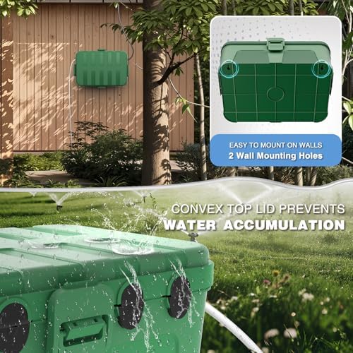 Flemoon Large Outdoor Electrical Box, IP54 Waterproof Extension Cord Cover - Image 6