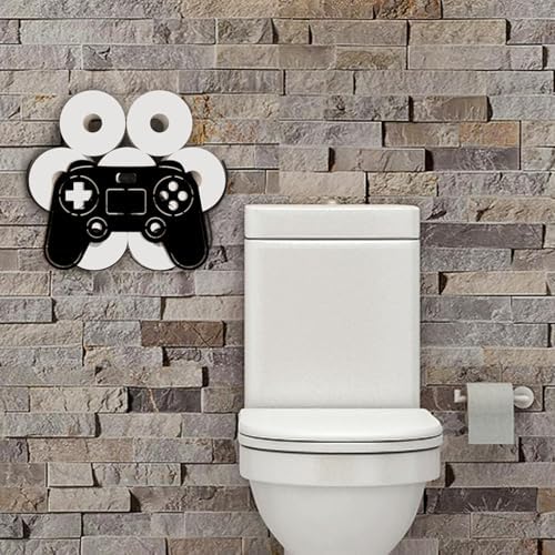 Game Toilet Paper Holder Wall Mount/Stand for Extra 8 Rolls - Image 6