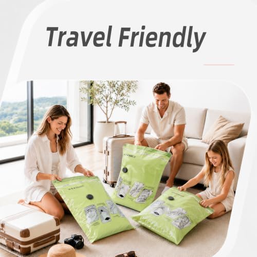 HOUSE DAY Vacuum Storage Bags for Travel 15-Pack, Premium Space Saver Bags - Image 6