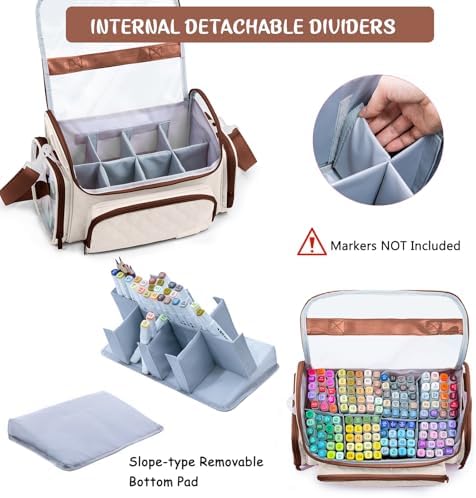 Large Marker Case for 200-300 Markers, Marker Organizer Bag,Pen Storage - Image 3