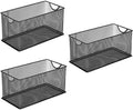 3 Pack Mesh Metal Storage Basket Organizer CD Storage Boxes by GoldOrcle