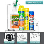 Sorbus Under-Sink Organizer Bins with Wheels & Handles - Image 2