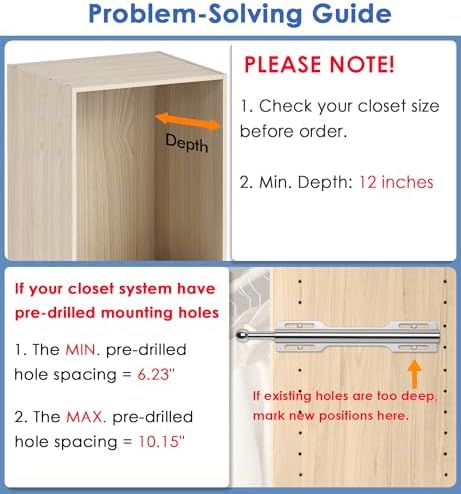 12" Valet Rod for Closet Pull Out (2 Pack, Chrome) - Image 5