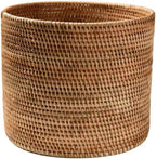 Baskets Wicker Woven Storage Rattan Round Can Trash Fruit Seagrass Empty Bread Large Laundry Planter Blankets (20X20CM) by Penjury
