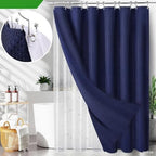 25 PCS Navyblue Bathroom Accessories Set丨Shower Curtain Bathroom Accessory - Image 3