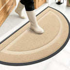 OLANLY Half Circle Front Door Mat Outside 47x23 All-Season Rubber Doormat by OLANLY