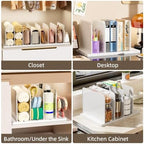 Stackable Purse Organizer for Closet Acrylic Shelf Divider, 6 Pack - Image 6