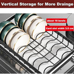 Dish Drying Rack,Dish Racks Drainer,Keep Kitchen Sink Shlef Organized - Image 4
