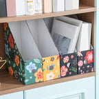 PerKoop 12 Pcs Decorative Magazine File Holders Foldable, Flower Design - Image 6