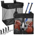 Large Mesh Slatwall Baskets 2 Sets, 16x16x12 Inch Slat Wall Mesh Baskets with 4 Hooks, 48L Mounted Hanging Slatwall Basket for Shop Garage Gym Toy Display Storage Panel Accessories by Fondpen