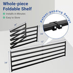FLEXIMOUNTS 2-Pack 2x6ft Garage Wall Shelving with 8 Hooks, 1200lbs, Black - Image 2