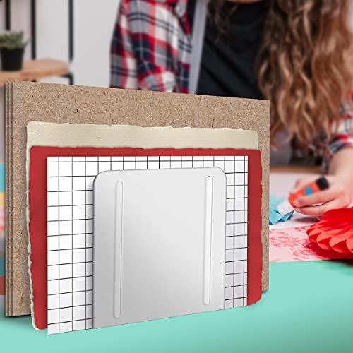 Acrimet 4-Section File Sorter Vertical, Metal Desktop Organizer, White - Image 6