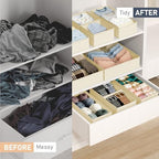 DIMJ Drawer Organizer Clothes Storage - 30 Pack Baby Dresser Organizer for Nursery, Small Fabric Closet Drawer Organizer Bins for Underwears Socks, Foldable Storage Dividers Organization for Bedroom - Image 4
