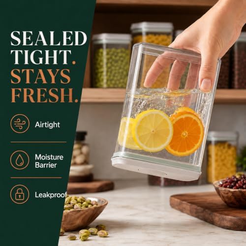 12-Piece Airtight Food Storage Containers, Pantry Canister Set - Image 3