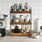 3-Tier Wood Bathroom Counter Organizer, Kitchen Spice Rack - Image 6