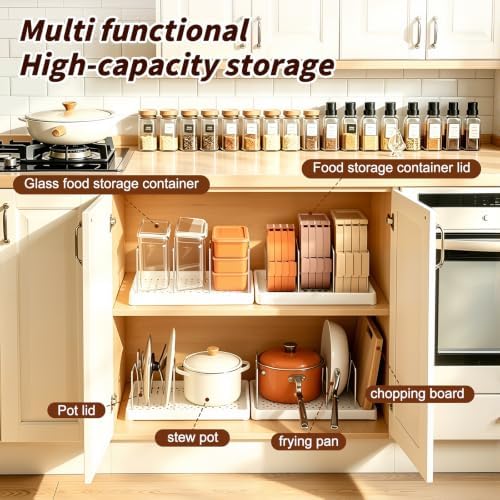 Expandable Pot and Pan Organizer Under Cabinet with 12 Adjustable Dividers - Image 6