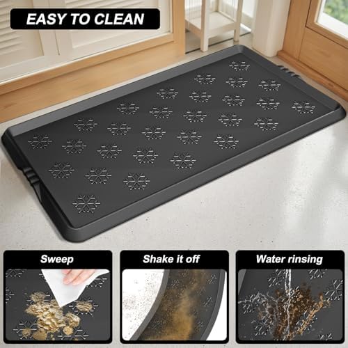 Azadx Heavy Duty Boot Trays Natural Rubber Shoe Mat Tray for Entryway - Image 4