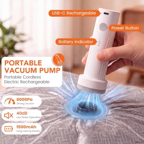 Vacuum Storage Bags with Electric Pump,15 Pack,4 Sizes,Space Saver Bag - Image 2