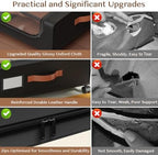 Under Bed Storage with Wheels, UnderBed Storage Containers with Clear Lid and Handles, XXL 60L Under the Bed Storage Bins Drawers for Clothes,Blankets,Shoes,Books (BLACK, 4 PACK) - Image 2