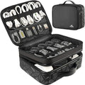 MATEIN Cord Organizer Case with Adjustable Divider, Large DJ Cable File Bag by MATEIN