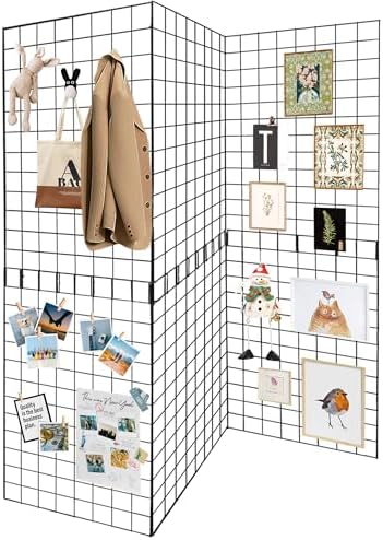 Grid Wall Panels 3 Pcs, Commercial Grade Gridwall Panels, Metal Grid Wall Panel Display Stand, You Can DIY 6 Pack 2'x3' or 3 Pack 2'x6' (Black) by Unknown