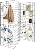 Grid Wall Panels 3 Pcs, Commercial Grade Gridwall Panels, Metal Grid Wall Panel Display Stand, You Can DIY 6 Pack 2'x3' or 3 Pack 2'x6' (Black) by Unknown