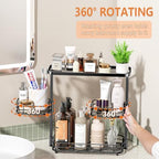 VITVITI 3 Tier Bathroom Organizer Countertop, Counter Storage Shelf, Black - Image 3