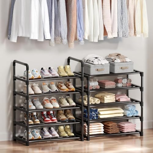 Shoe Rack, 10 Tier Shoe Storage Organizer,Fit 30-35 Pairs Shoes,Metal Tall Shoe Shelf for Closet,Entryway, Hallway,Garage,Bedroom,Cloakroom - Image 2