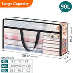 TasticTotes 8 Pack Clear Storage Bags for Comforter, 90L Long - Image 2