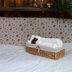 Tank Topper Storage Baskets - Woven Wicker Basket for Toilet Paper Holder, Baskets for Vanity, Bathroom, Pantry Organizing, or Coffee Table Decor Pack of 02 Waterhyacinth - Image 5