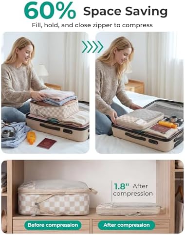 BAGSMART Compression Packing Cubes for Travel Essentials - Image 5