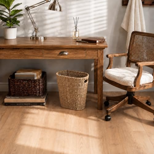 Coeusy Wicker Trash Can,Seagrass Waste Basket for Bathroom,Bedroom,5 Gallon - Image 5
