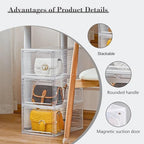 LXLXXL 18 Pack Storage Bins with Lids, 19 Qt Stackable Clear Storage Box - Image 4
