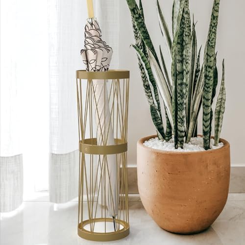 Mango Steam Pluvian Soakstone Umbrella Holder (Tall, Gold) - Image 7