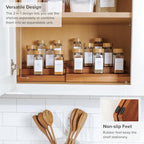 KitchenEdge 3-Tier Expandable Spice Rack Organizer, Acacia - Image 5