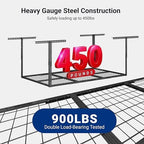 FLEXIMOUNTS 3x6 Overhead Garage Ceiling Storage Rack, 2 Pack, Hammertone - Image 4
