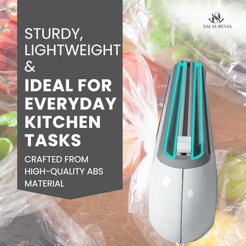 Food Plastic Wrap Dispenser with Cutter | Durable ABS Material | One-Handed Smooth Cutting | Refillable Cling Film Storage Organizer | Fits Standard Wrap Rolls - Image 6
