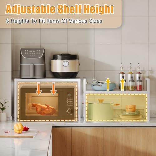 150 LBS Expandable Storage Shelves, Adjustable Metal Shelving Unit Rack - Image 4