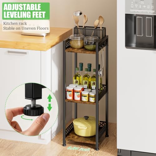 3 Tier Bathroom Organzier Storage Shelf Stand Toilet Paper Holder - Image 6
