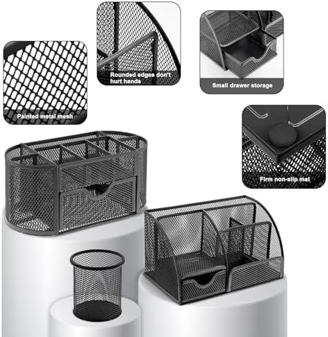 17 IN 1 Office Desk Organizer Set for Back to School Supplies Accessories - Image 3
