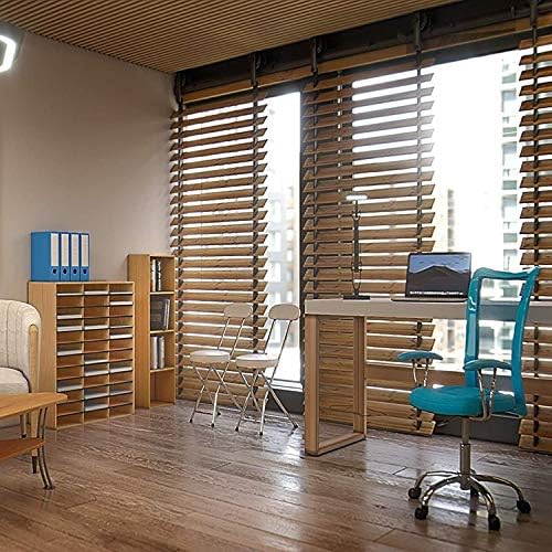 Safco Literature Organizer, 36 Compartments, Office and Classroom Mailbox with Adjustable Shelves, Wood Paper and Mail Sorter, Medium Oak - Image 2